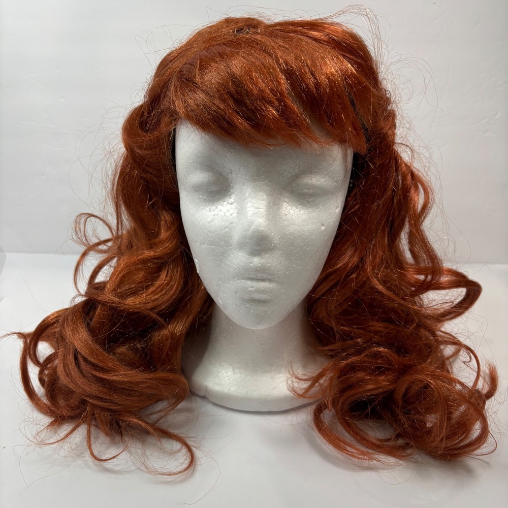 Disney Kid Frozen II Anna Wig Auburn Red Braided Costume Hair Halloween Dress Up